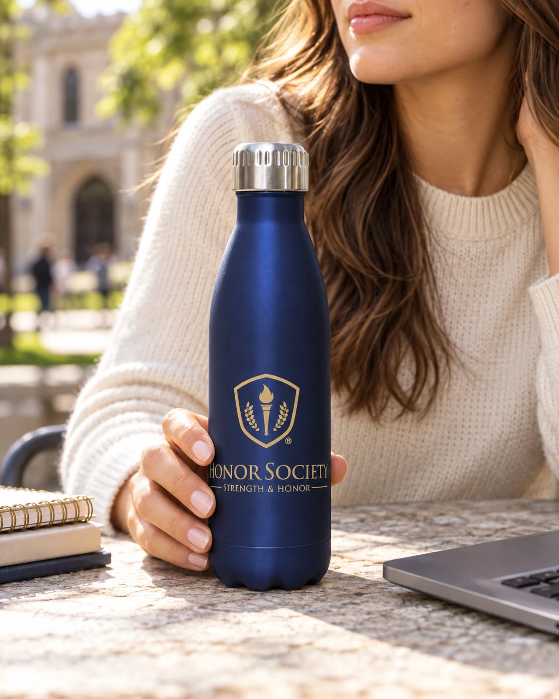 Honor Society® 17 oz. Soft-Touch Bottle