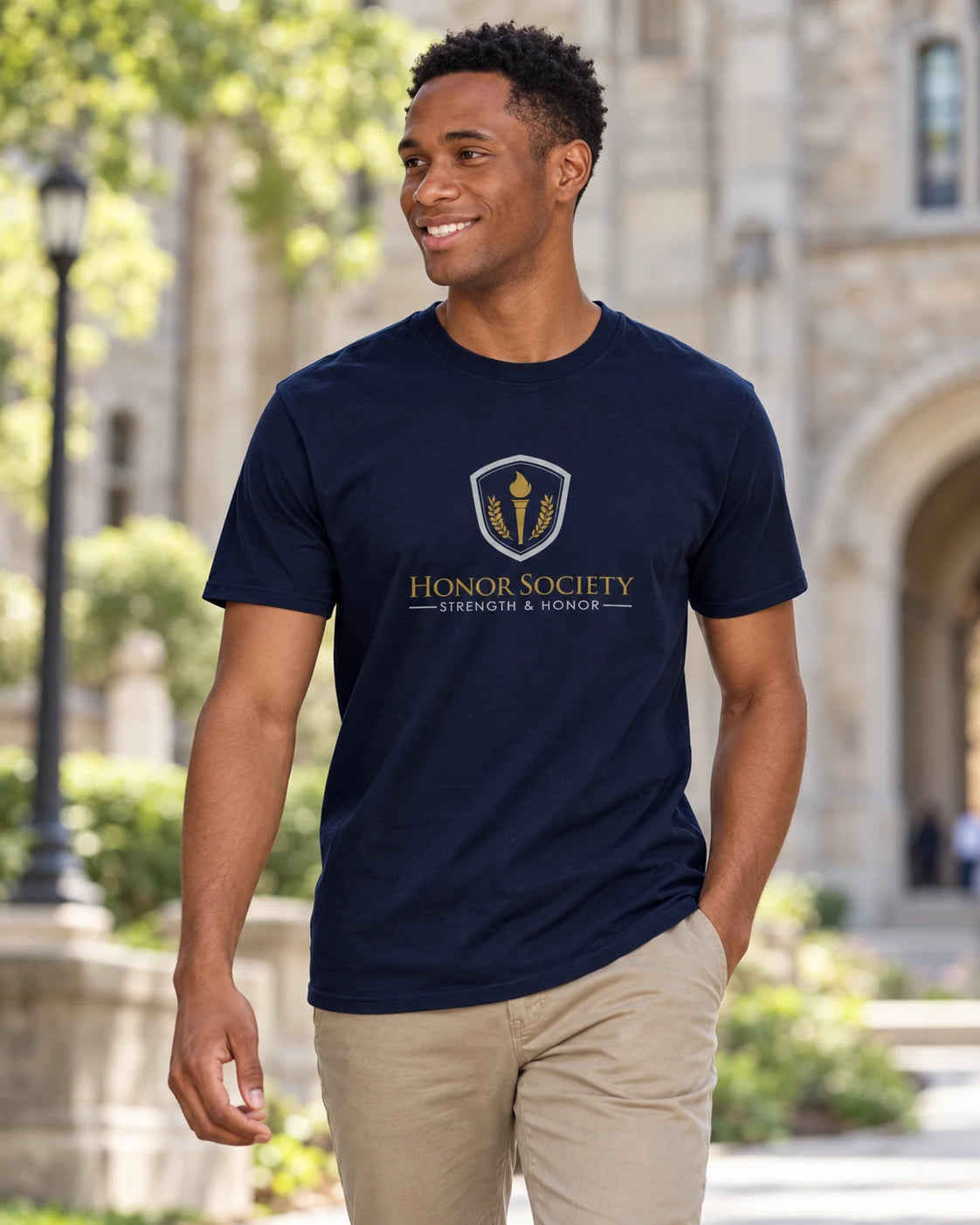 Honor Society® Navy Blue SoftStyle Tee