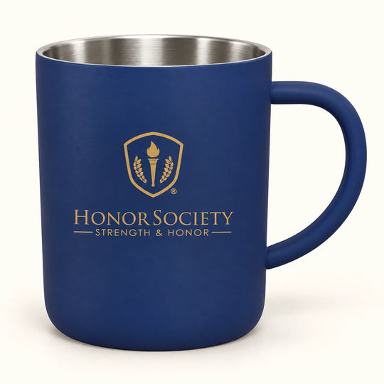 Honor Society® Coffee Mug — 15 oz. Soft-Touch Stainless Steel